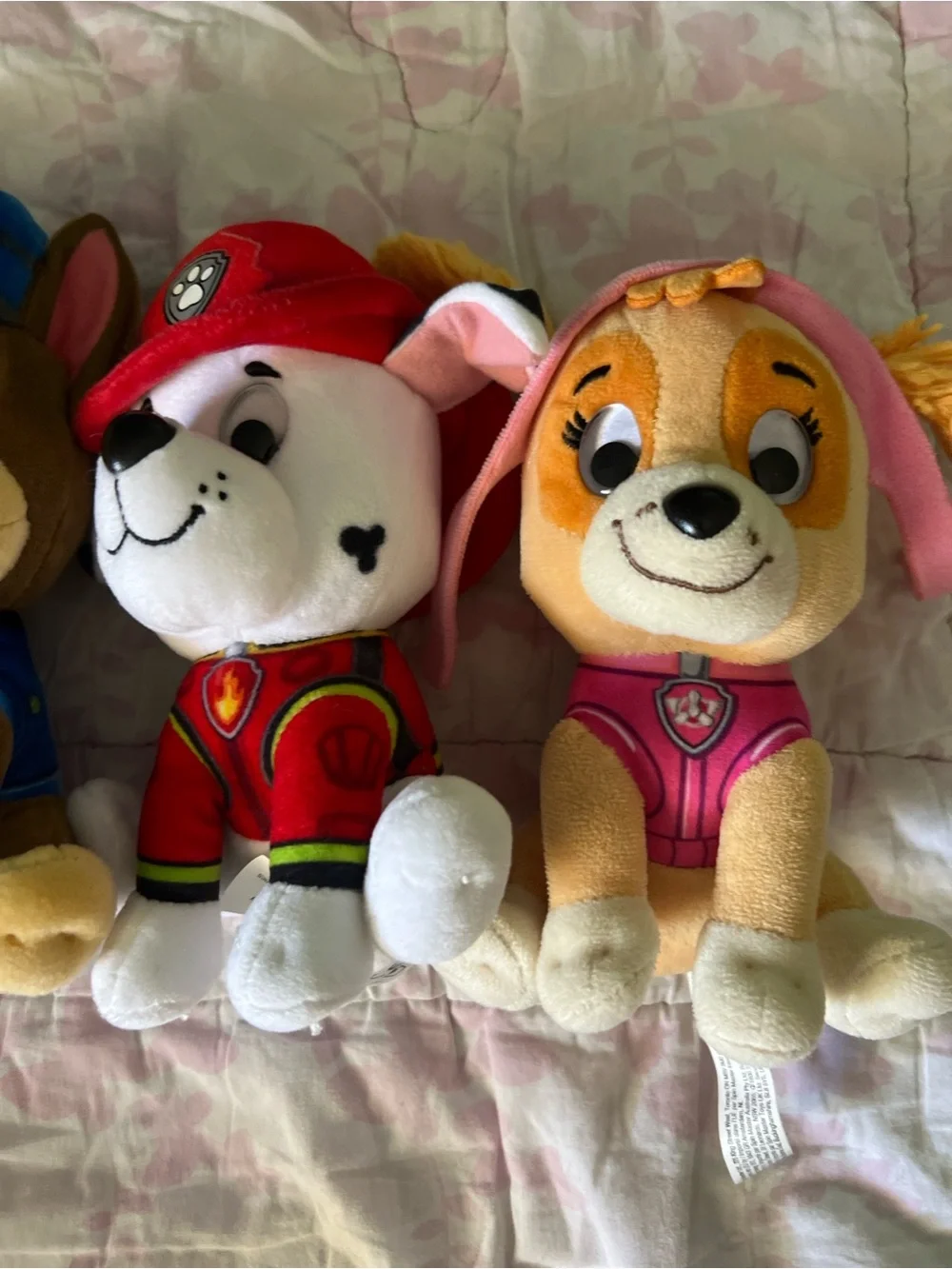 Paw Patrol Plush Set - Yellow, Blue, Red, Pink Characters